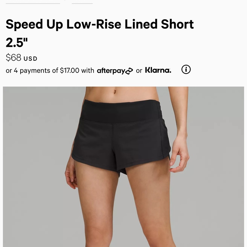 EUC Lululemon speed up 2.5